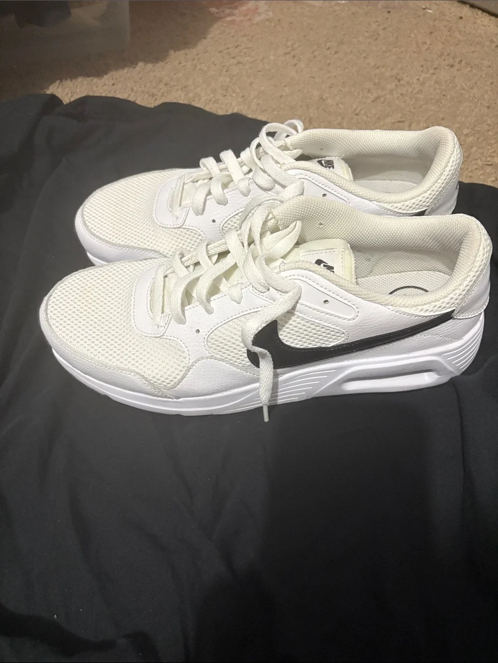 Nike White Mesh Athletic Sneakers